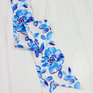 Serafana Scarf Bl Wht Floral